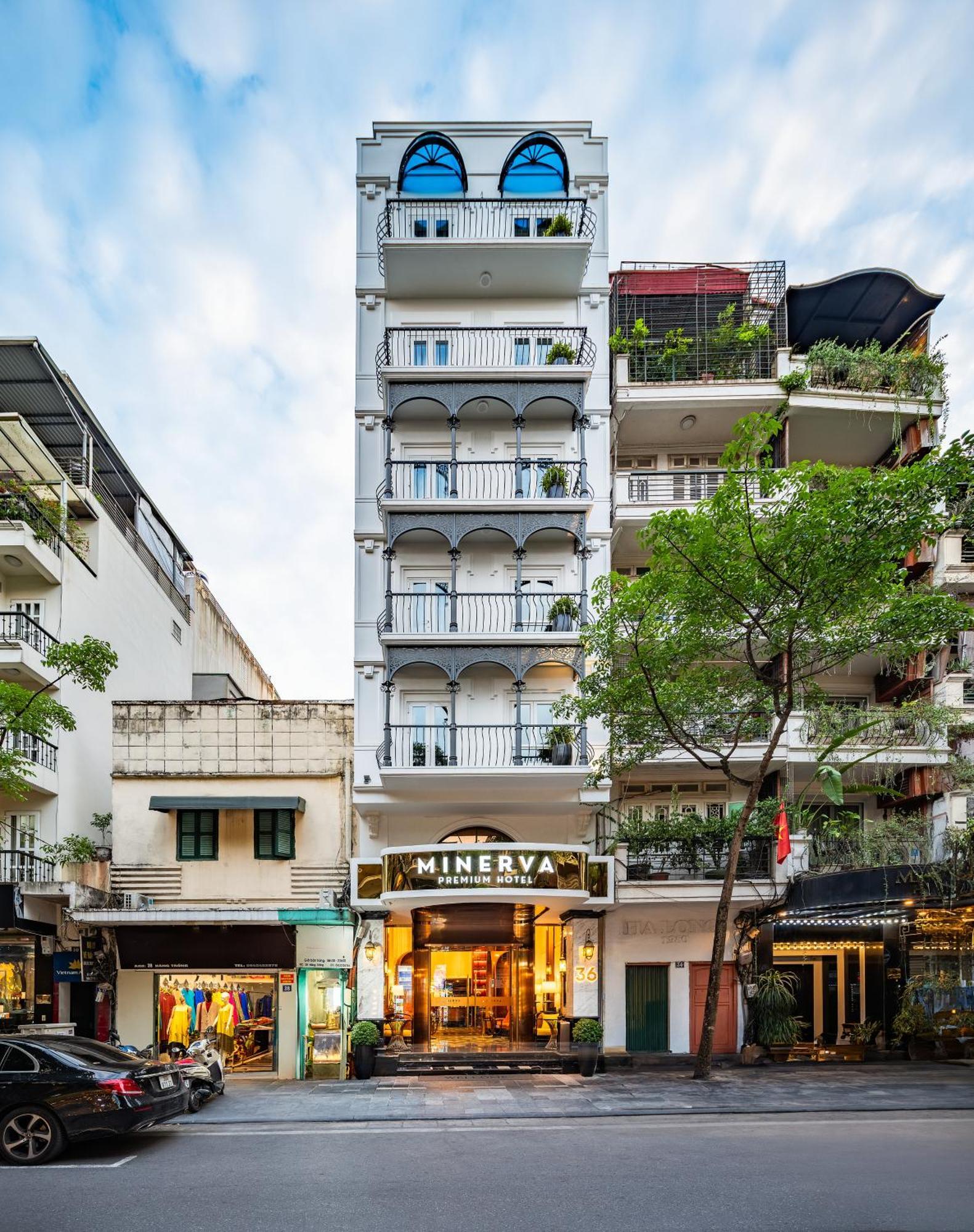 Minerva Premium Hotel Hanoi Exteriör bild